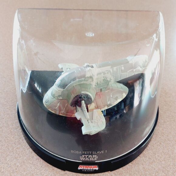 Star Wars Titanium Series Ultra Slave I Ship Metal Diecast Loose Saga w/ Case - Picture 2 of 13